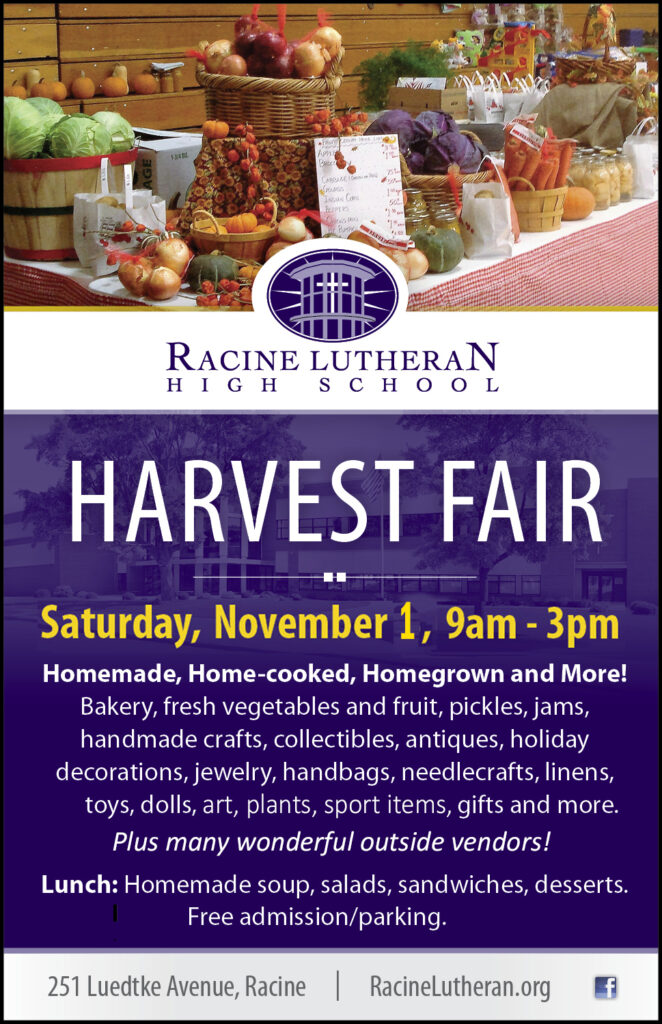 Racine Lutheran High School Harvest Fair Ad 2025