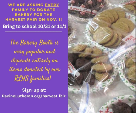 Donate Bakery for the Harvest Fair