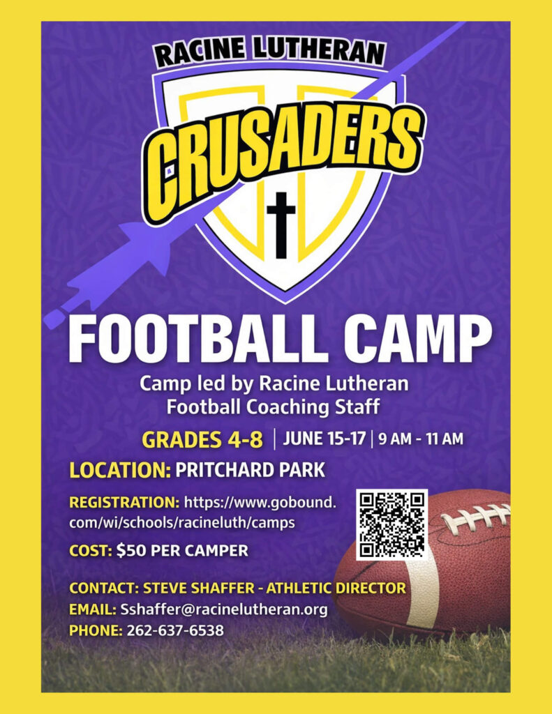 Racine Lutheran High School Football Summer Camp