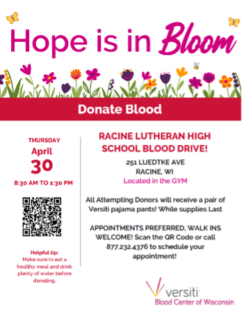 Racine Lutheran High School Hope is in Bloom Racine Lutheran High School Hope is in Bloom