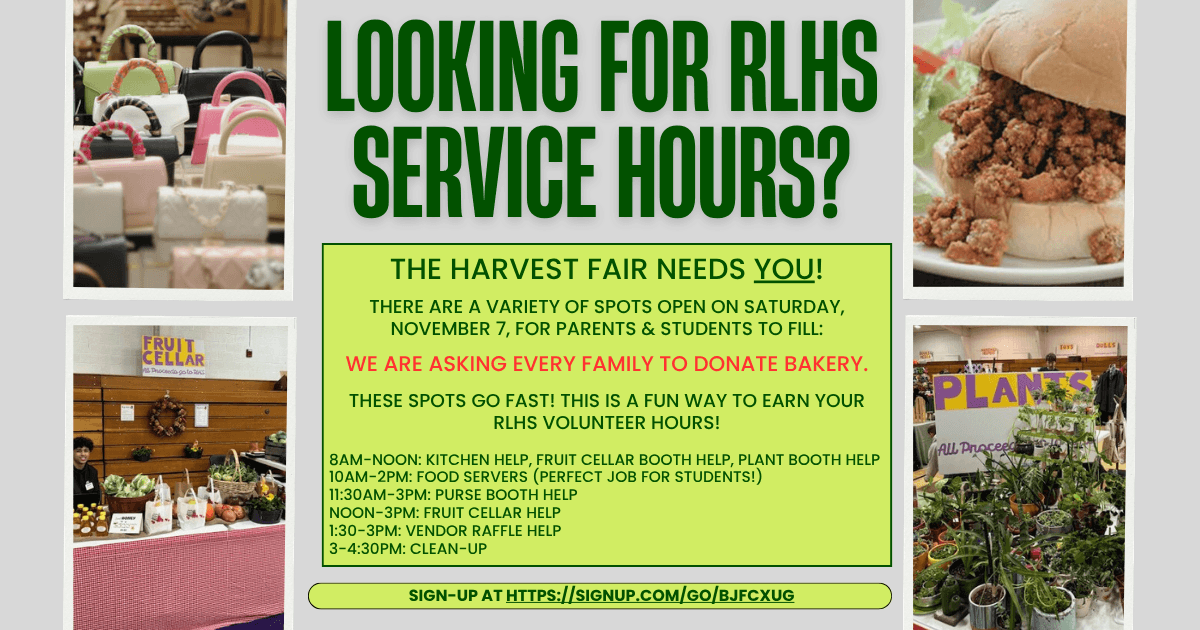 RLHS Harvist Fair RLHS Harvist Fair