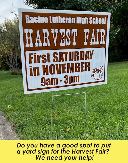 RLHS Harvist Fair Yard Sign
